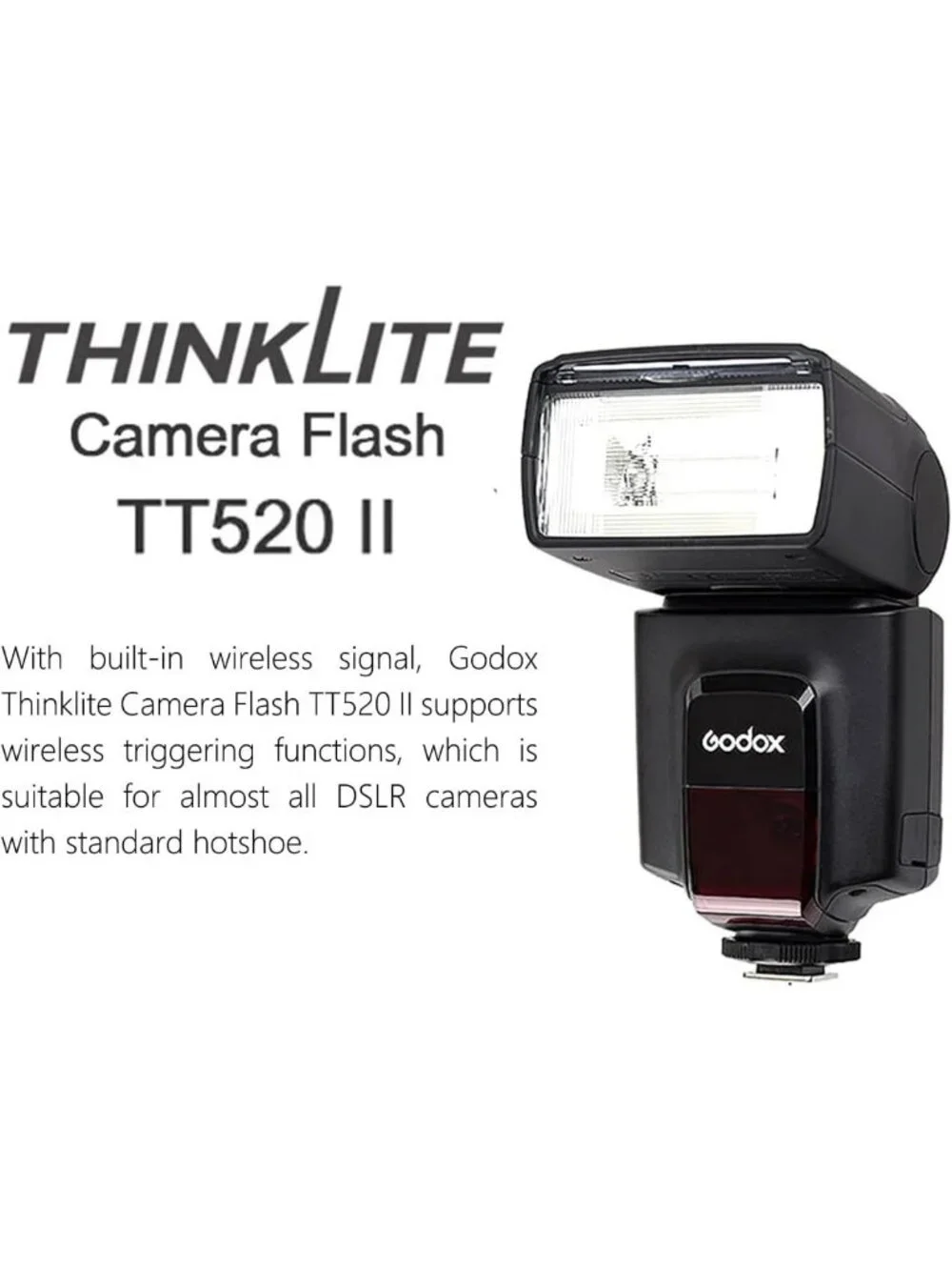 Universal Hot Shoe Wireless Flash Speedlite for DSLR Cameras - TTL & High-Speed